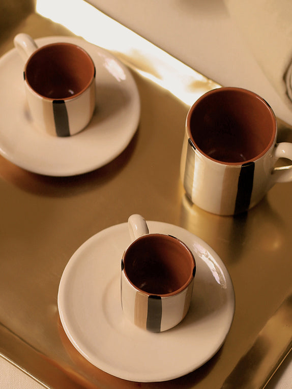 Set de 2 tasses à café en terracotta Pio - Caravane